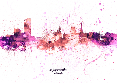 Sheffield England Skyline