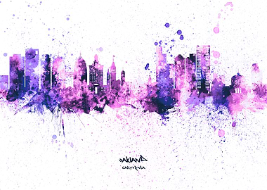 Oakland California Skyline
