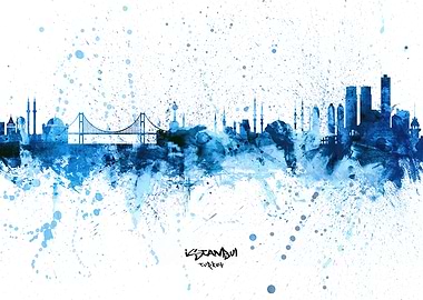 Istanbul Turkey Skyline