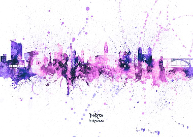 Porto Portugal Skyline