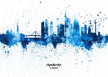 Frankfurt Germany Skyline