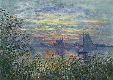 Sunset on the Seine 1874