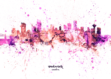 Vancouver Canada Skyline