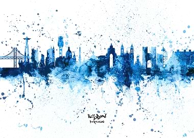 Lisbon Portugal Skyline