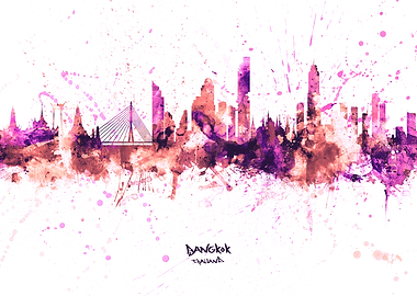 Bangkok Thailand Skyline