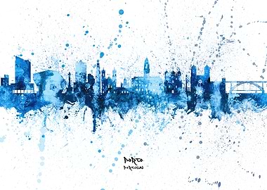 Porto Portugal Skyline