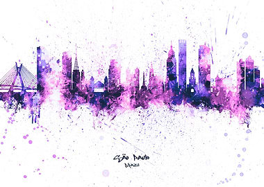 Sao Paulo Brazil Skyline