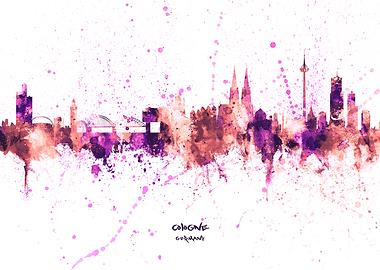 Cologne Germany Skyline