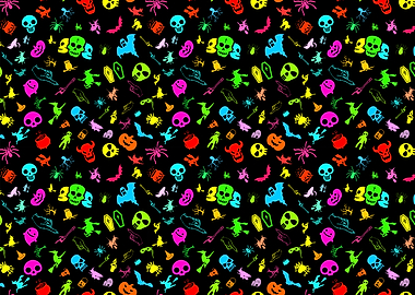Halloween Colorful Pattern