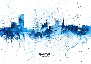 Sheffield England Skyline