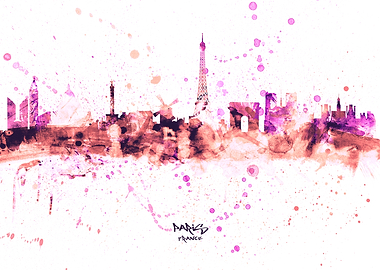 Paris France Skyline