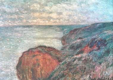 Cliff near Dieppe Cloudy