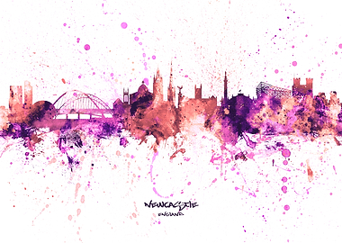 Newcastle England Skyline