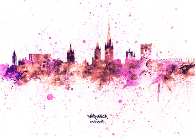 Norwich England Skyline