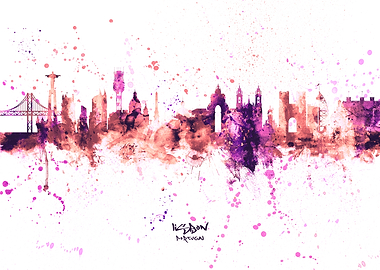 Lisbon Portugal Skyline