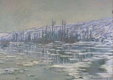 Ice Floes on Seine 1880