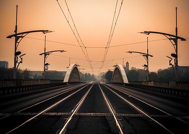 Sunrise on the bridge