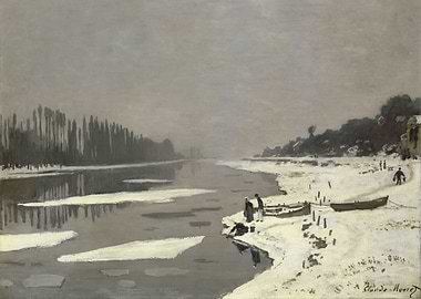 Ice Floes on the Seine at