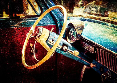 Vintage Car Interior