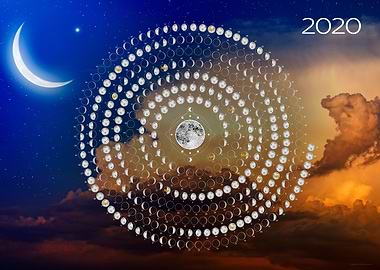 Lunar circular calendar 20