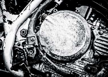 Retro Motorcycle Engine