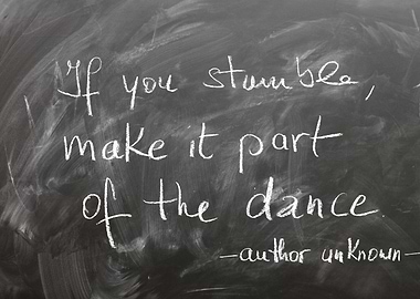 if you stumble