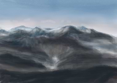 Snowy Mountain Range