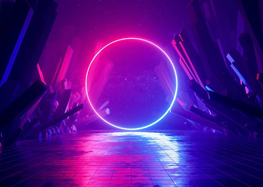 Abstract Glowing Ring