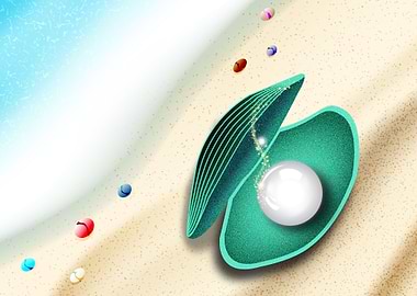 Pearl at Sea beach artwork