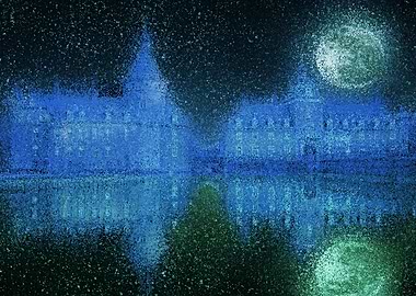 Castle On A Moonlit Night