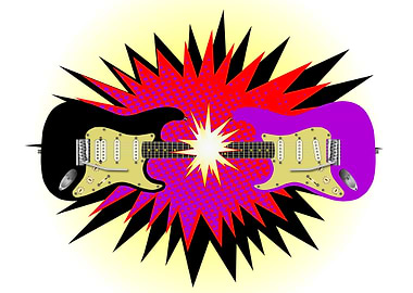 Cartoon Electric Guitar