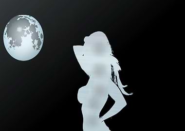 The shadow of the girl