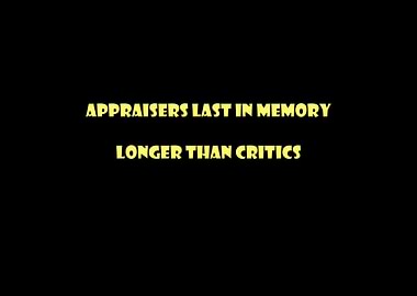 Appraisers or critics