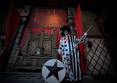 clown et roi crapaud