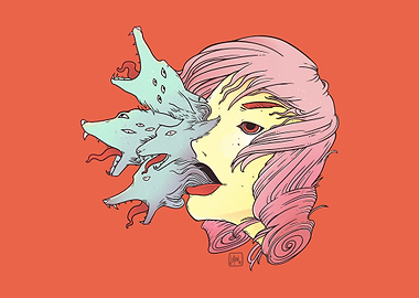 Smoke Wolves And Girl
