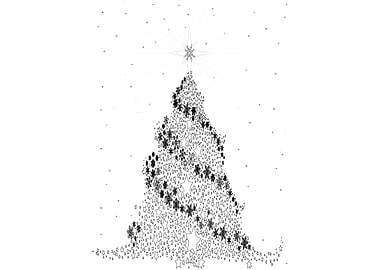 White Christmas Tree