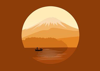 Sunset Mountain Landscape