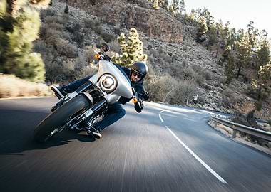 Motorcycling on the road