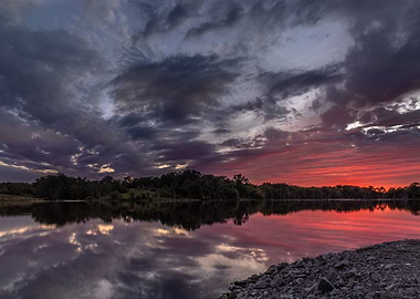 October Evening Sunset