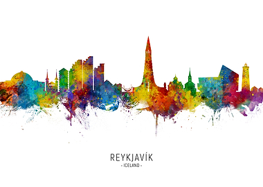 ReykjavIk Iceland Skyline