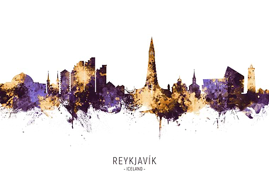 Reykjavik Iceland Skyline