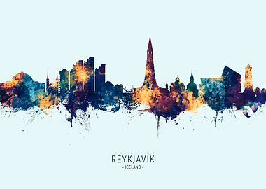 Reykjavik Iceland Skyline