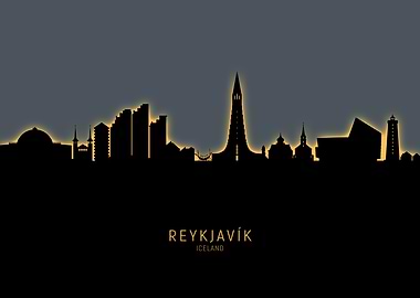 Reykjavik Iceland Skyline