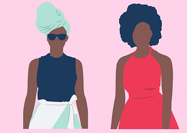 women dressed fashionable