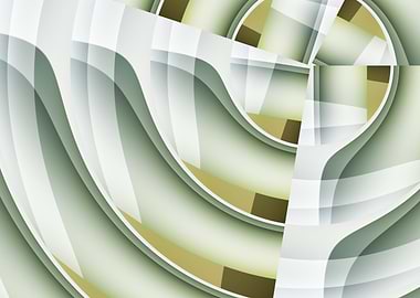abstract modern spiral