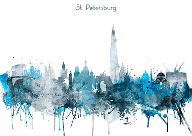 Saint Petersburg Skyline