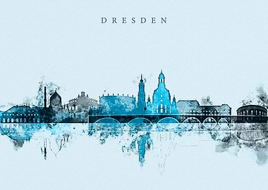 Dresden Germany Skyline