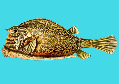 aquatic animal fish art