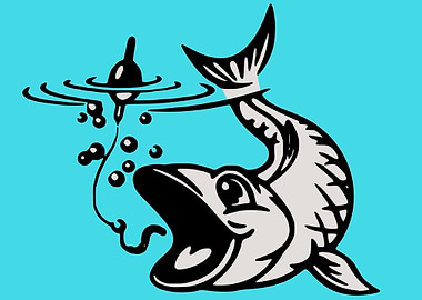 aquatic animal fish art