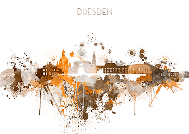 Dresden Germany Skyline